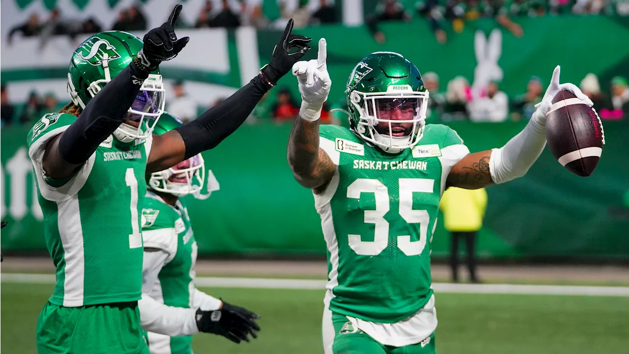 Roughriders streamroll Lions, clinch home playoff game