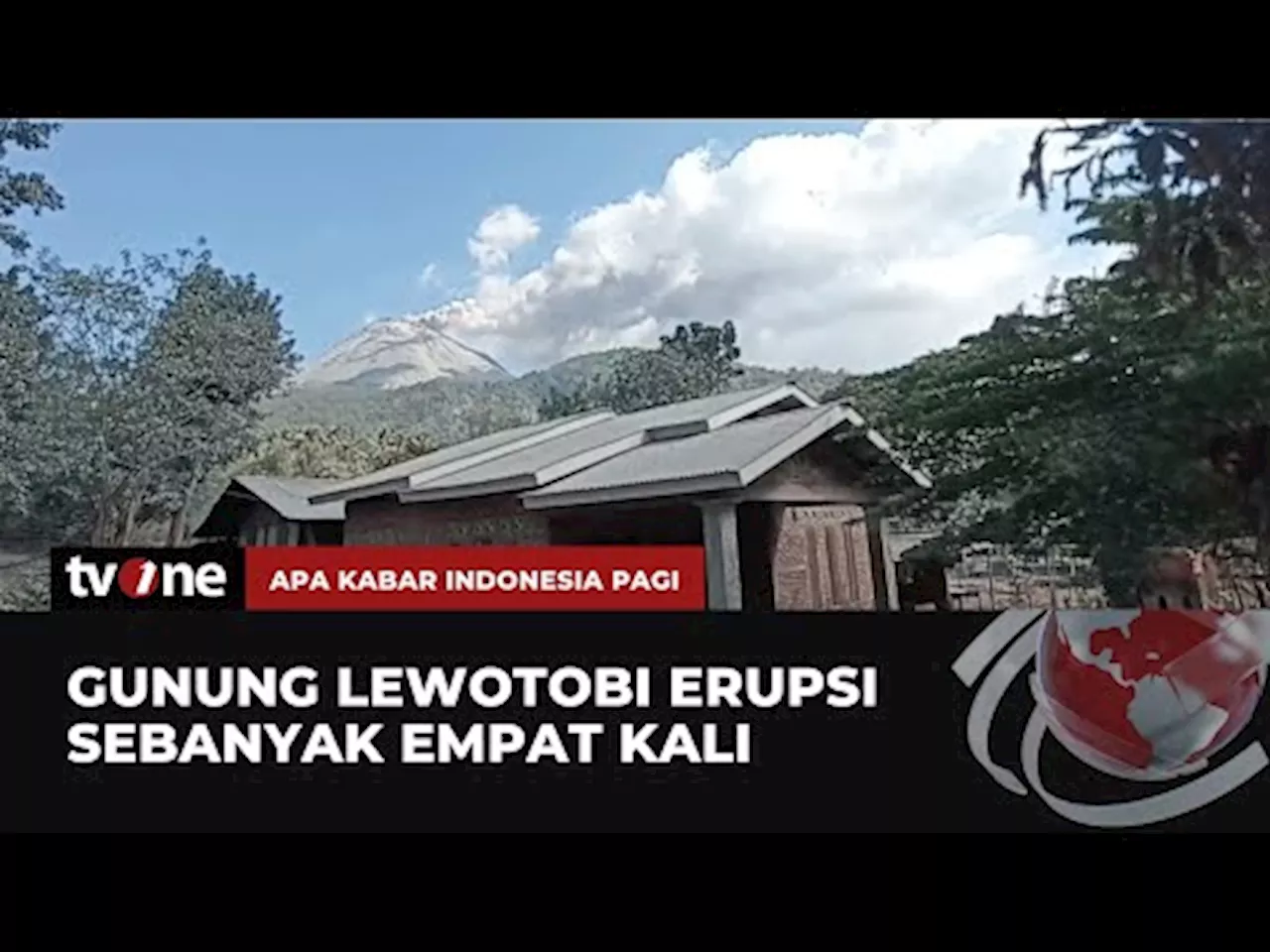 Erupsi Gunung Lewotobi Akibatkan Ratusan Siswa SD Alami Gangguan Pernafasan