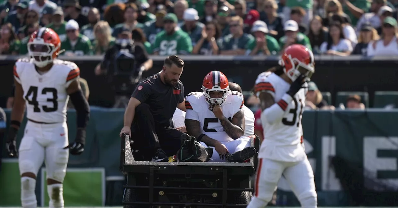 Browns C Nick Harris to undergo surgery after injury in game against Eagles