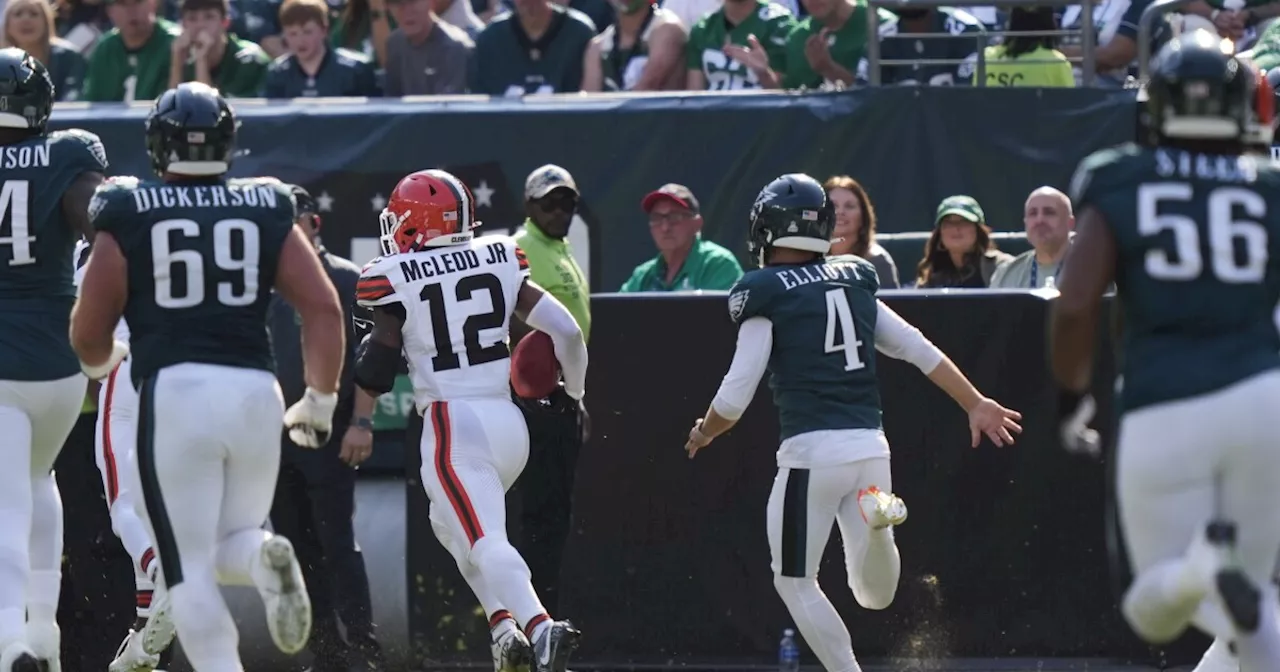 Browns S Rodney McLeod tied for TD leader after scoring on Myles Garrett's blocked FG