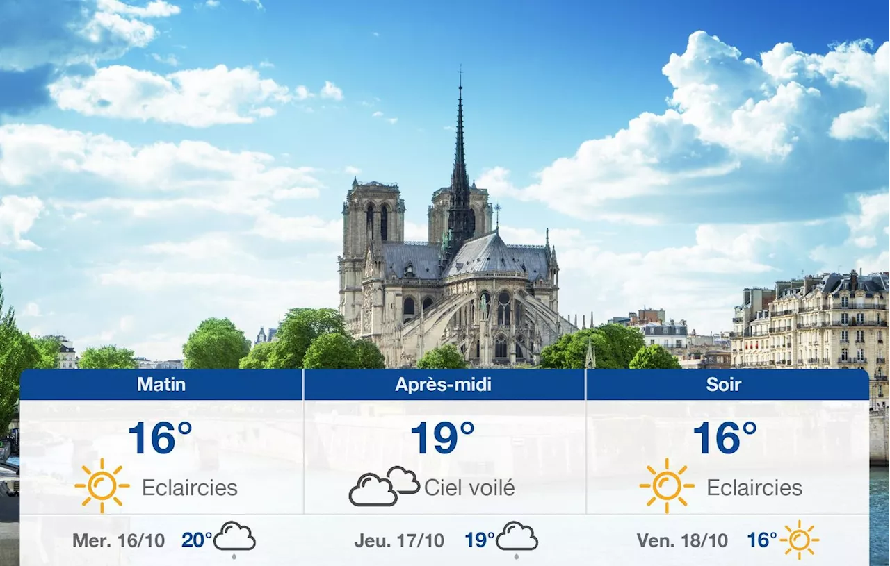 Météo Paris: prévisions du mardi 15 octobre 2024