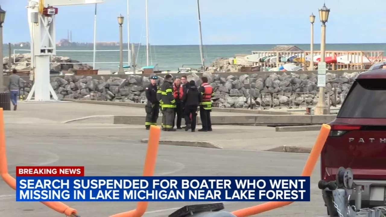 Boater missing in Lake Michigan, Lake Forest Fire Department says