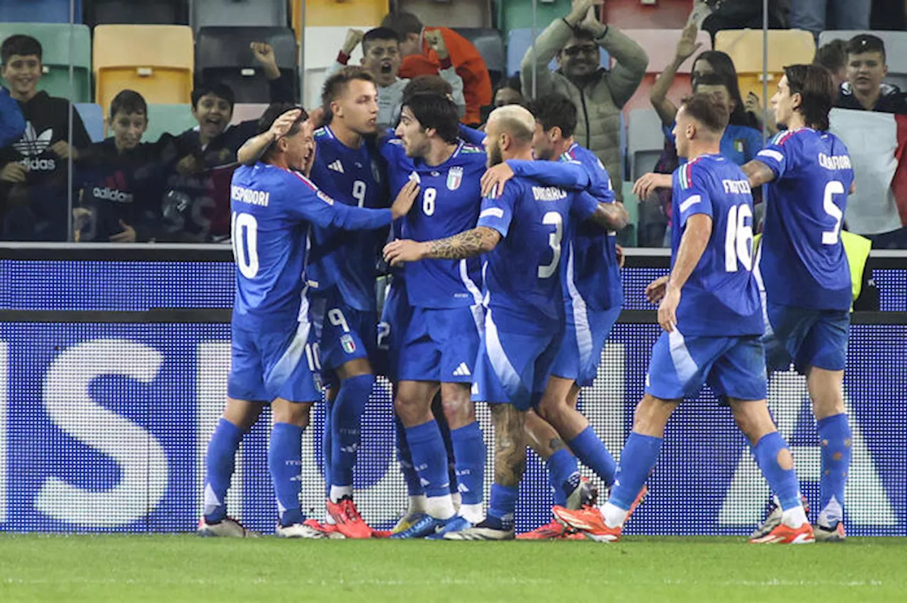 Italia batte Israele 4-1, in gol Retegui, Frattesi e doppietta di Di Lorenzo LE FOTO