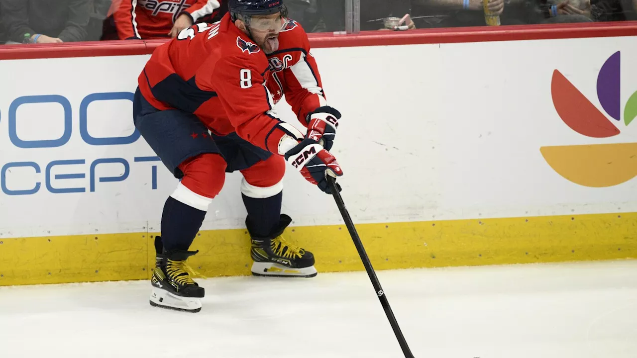 Alex Ovechkin is shifting to right wing for the Capitals' second game of the season