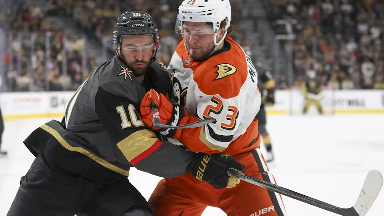 Golden Knights close homestand with 3-2 win over Ducks to remain undefeated