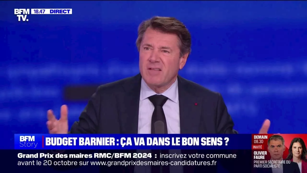 Déficit: 'On veut faire des collectivités des boucs émissaires', estime Christian Estrosi (maire 'Horizons' de Nice)