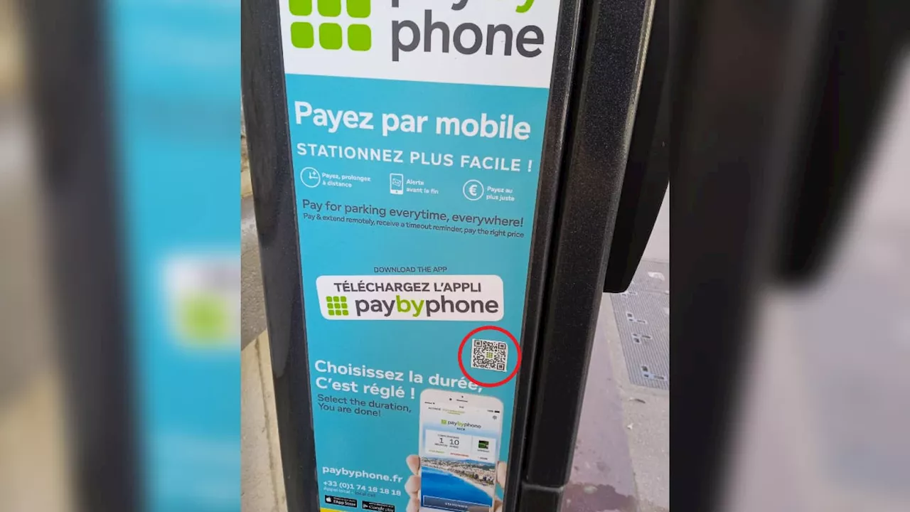 Nice: la ville alerte sur le retour des arnaques par QR codes sur ses horodateurs