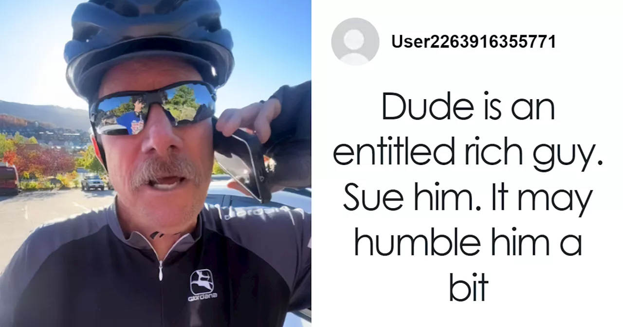 'Male Karen' Cyclist Shouts At Driver He Has 'More Rights”—Gets Fined By Cops He Called