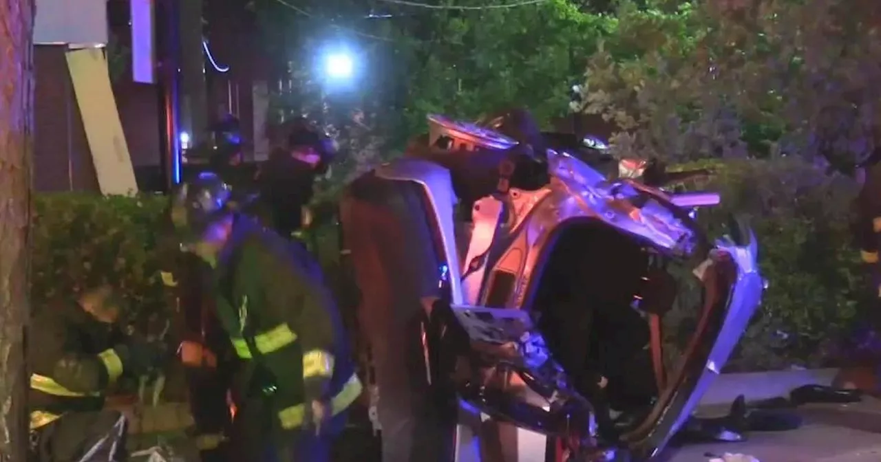 2 people killed after car runs red light in front of Chicago Police Headquarters