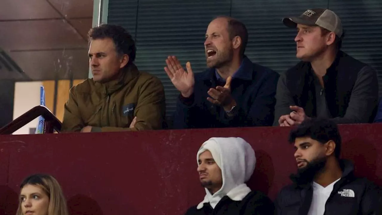 Prince William watched Aston Villa soccer game from executive box, not the stands