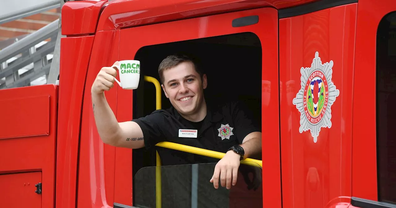 East Kilbride firefighters raise £1500 at first Macmillan Coffee Morning