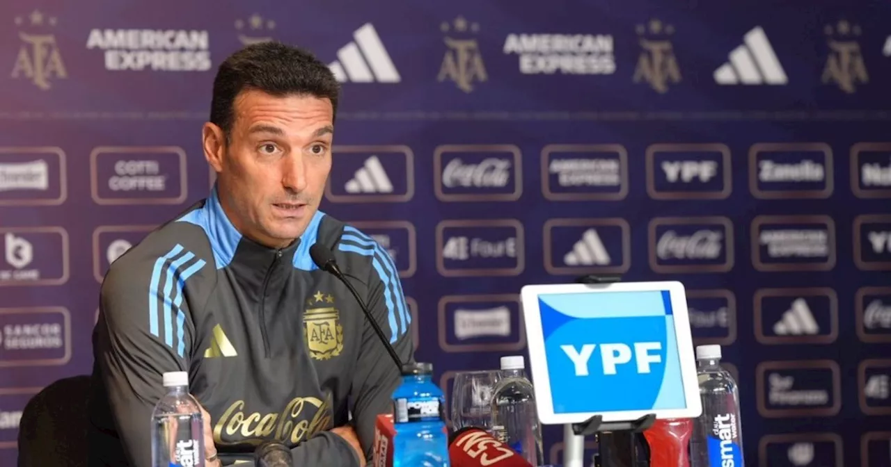 Qué dijo Scaloni sobre juntar a Messi, Julián y Lautaro ante Bolivia