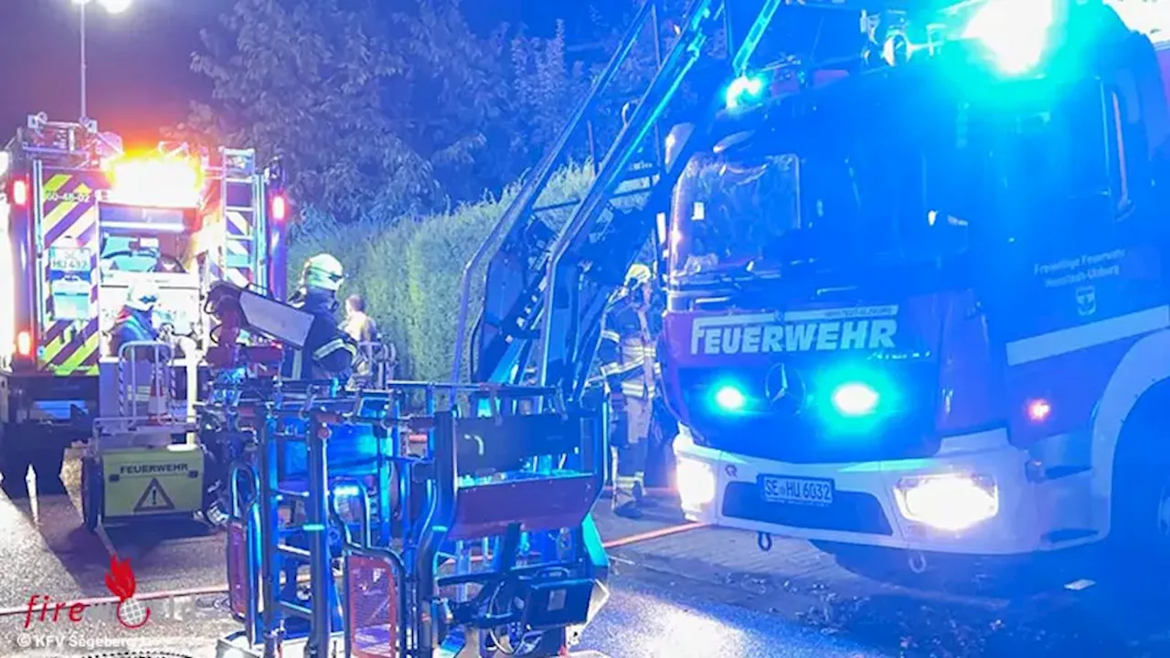 D: Kräftezehrender Einsatz bei Kellerbrand in Reihenhaus in Henstedt-Ulzburg