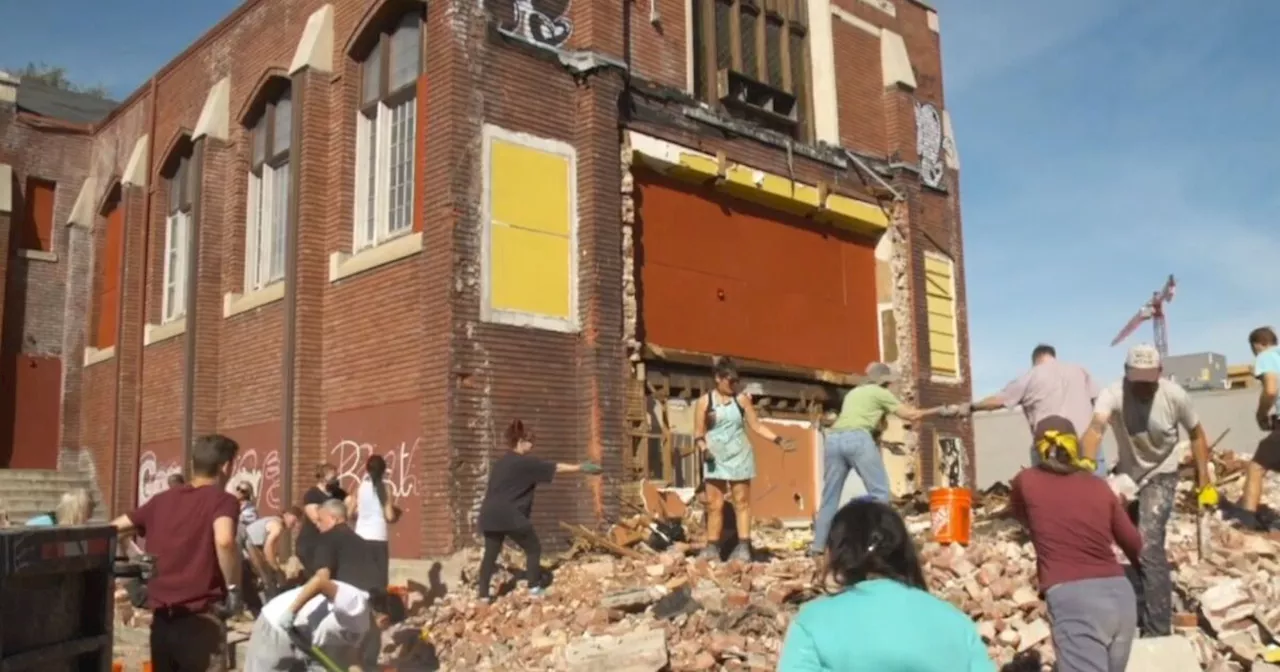 Volunteers start work on restoring historic Fifth Ward church in Salt Lake City