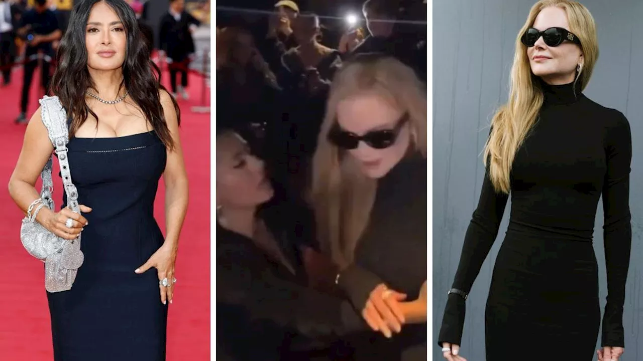 Lite tra Nicole Kidman e Salma Hayek sul red carpet di Parigi: cosa è successo