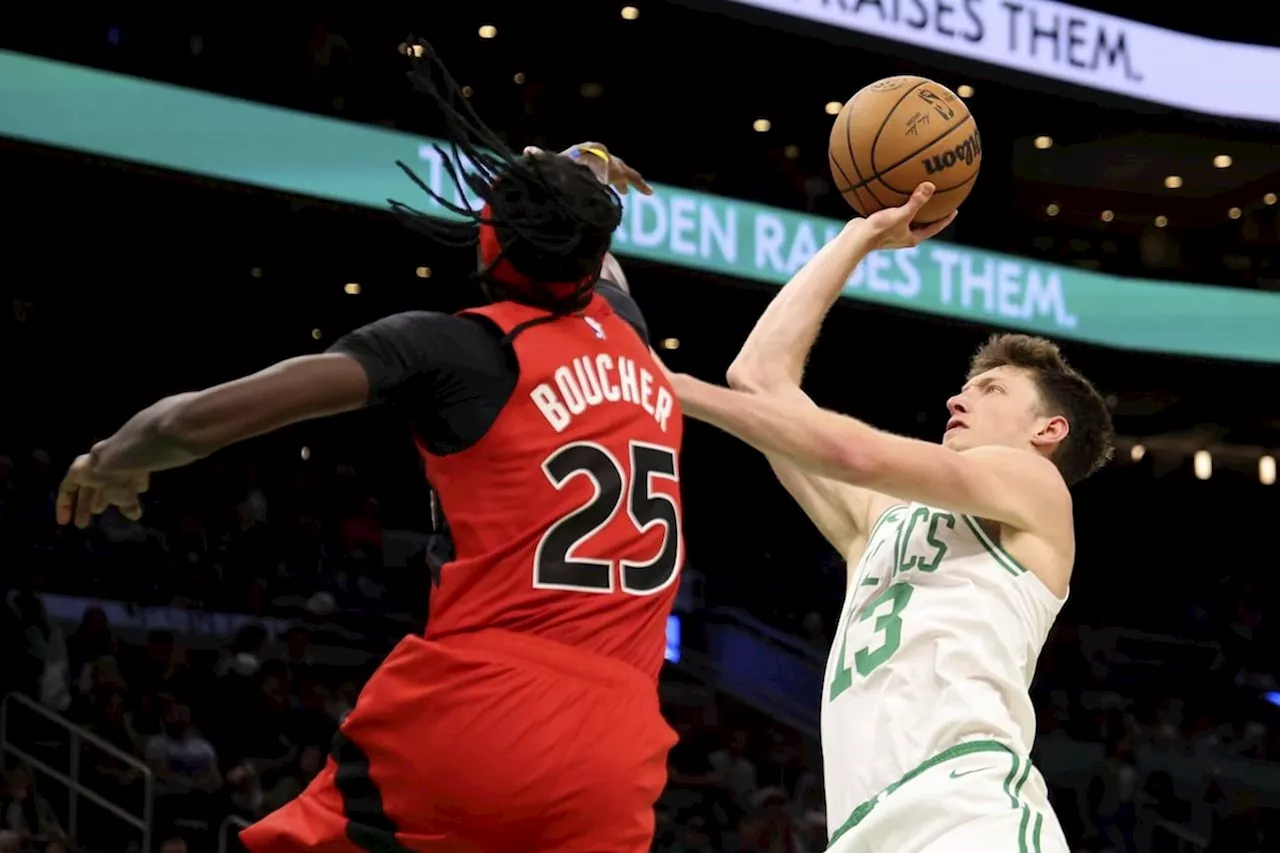 Celtics start fast, hang on to tip Raptors 115-111 in NBA pre-season play