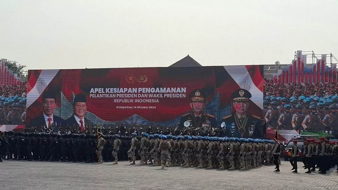 Jokowi-Prabowo Hadiri Apel Pengamanan Pelantikan Presiden-Wakil Presiden Terpilih