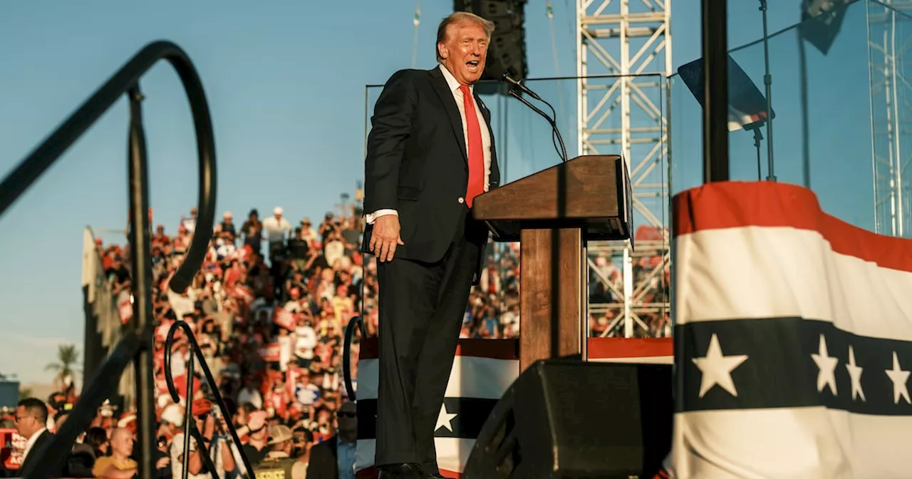 Man arrested near Donald Trump’s California rally with loaded guns, police say