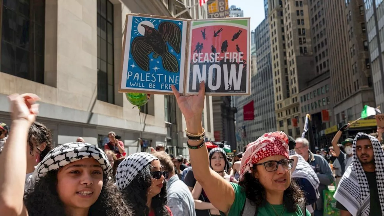 More than 200 people arrested at pro-Palestine protest outside New York Stock Exchange