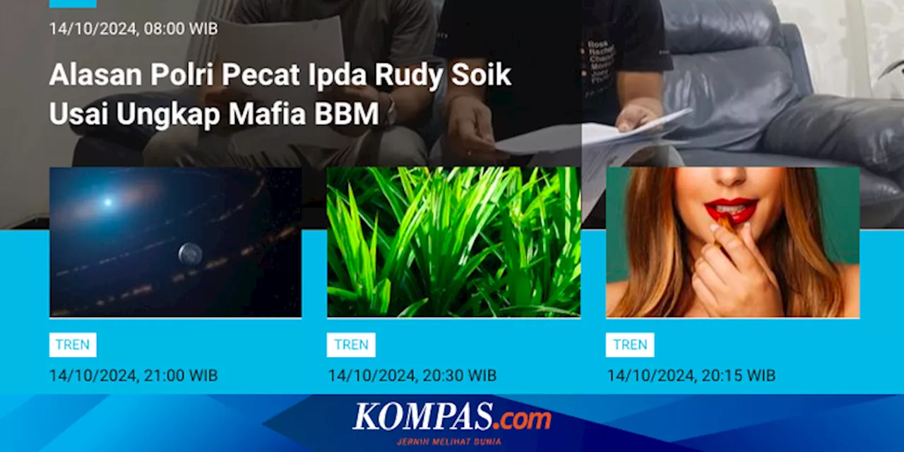 [POPULER TREN] Alasan Polri Pecat Ipda Rudy Soik | Apa Arti Istilah “Kumpul Kebo”?