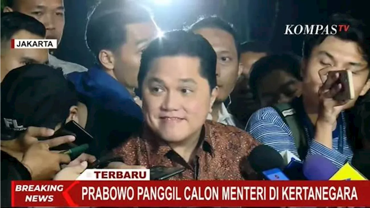 Erick Thohir, Airlangga, hingga Sri Mulyani Merapat ke Kediaman Prabowo, Bakal Jadi Menteri Lagi?