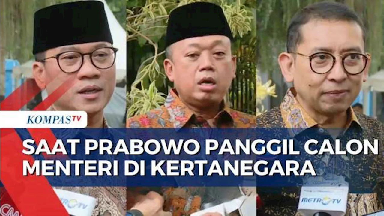 Prabowo Panggil Calon Menteri ke Kertanegara, Ada Yandri Susanto Hingga Fadli Zon