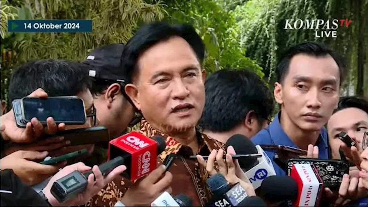 Yusril Ihza Mahendra Sebut Diberi Tugas Prabowo Jadi Menko Hukum dan HAM