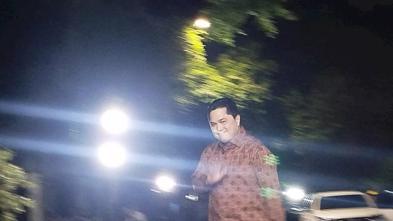 Erick Thohir, Amran Sulaiman, dan Nasaruddin Umar Sambangi Rumah Prabowo Malam Ini