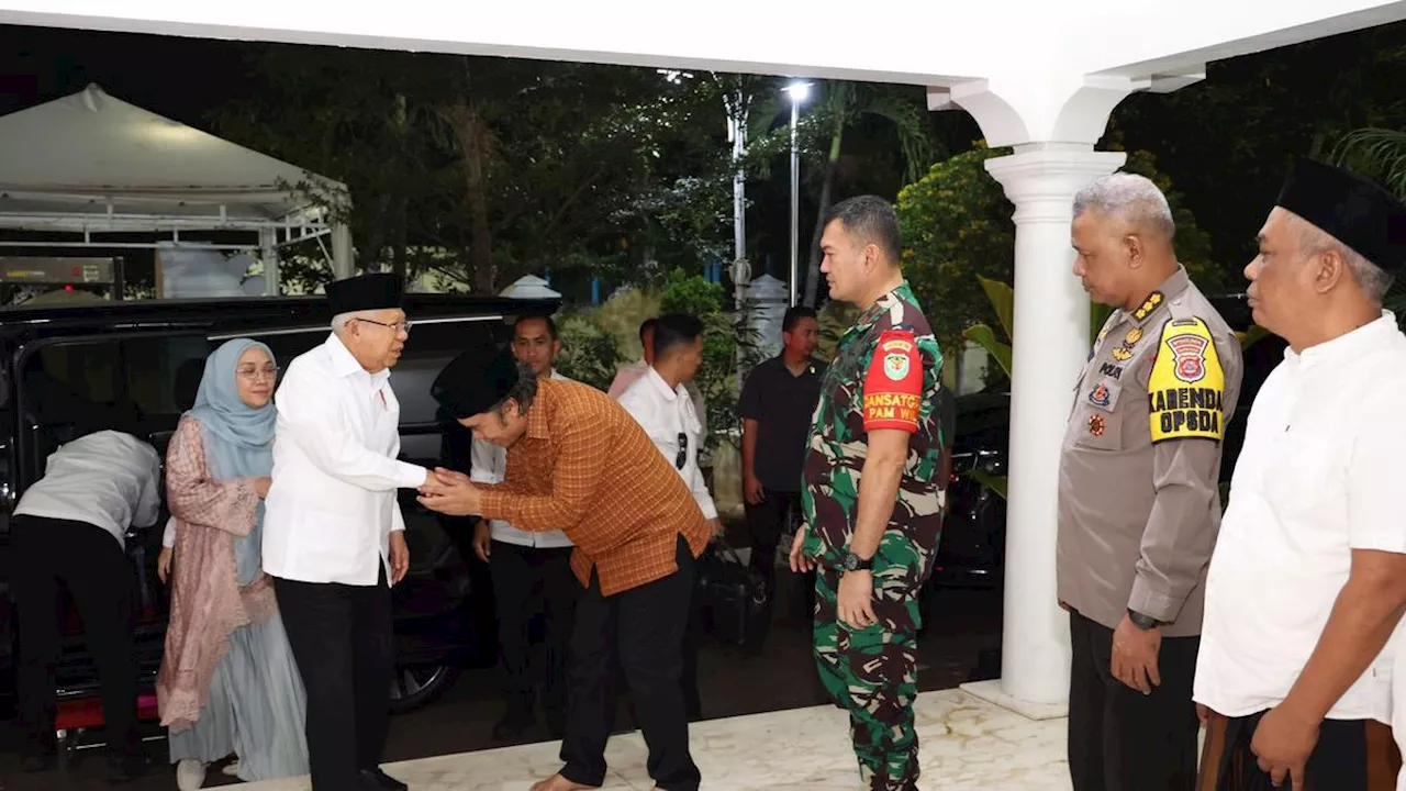 Jelang Pensiun sebagai Wapres, Ma'ruf Amin Mudik ke Banten