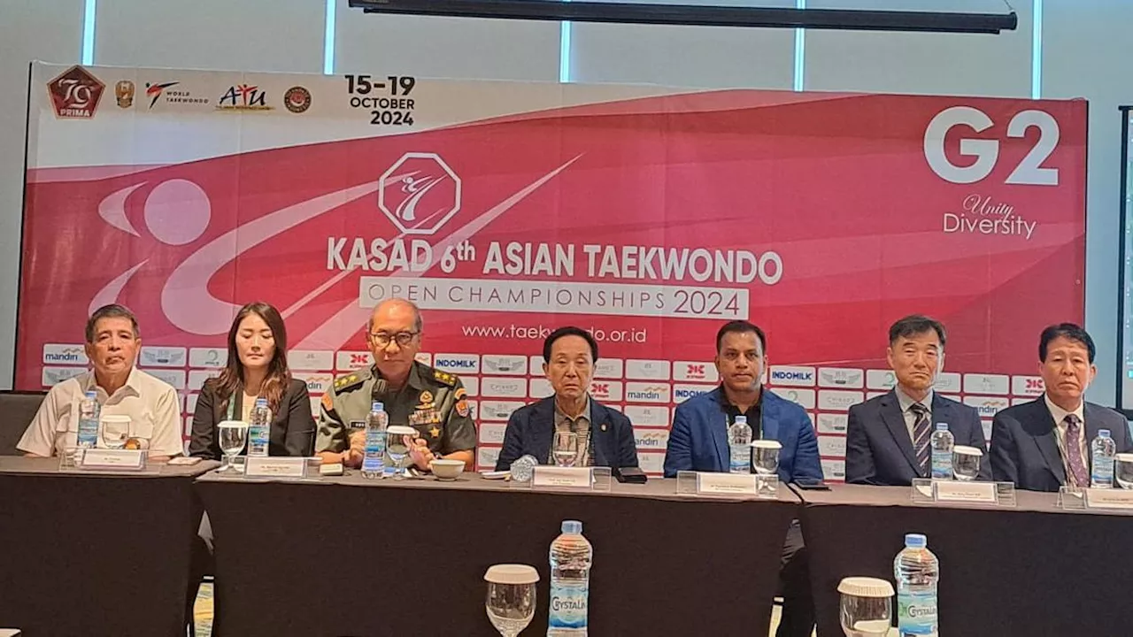 Perdana Digelar di Indonesia, 450 Atlet dari 22 Negara Bakal Bertanding di KASAD 6th Asian Taekwondo Open Championship 2024