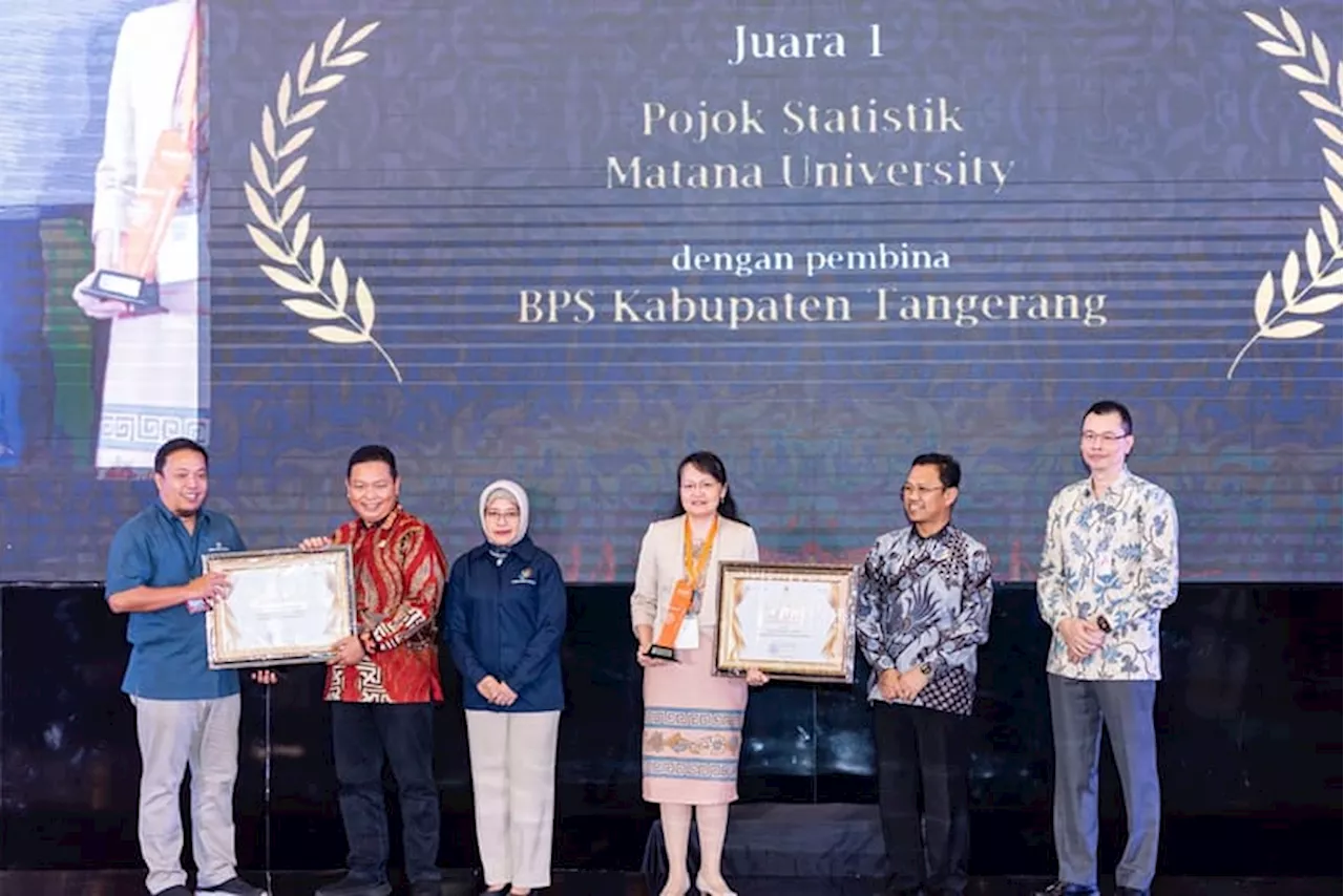 Anugerah Hari Statistik Nasional 2024, Matana University Raih Juara 1 Pojok Statistik Terbaik Se-Indonesia