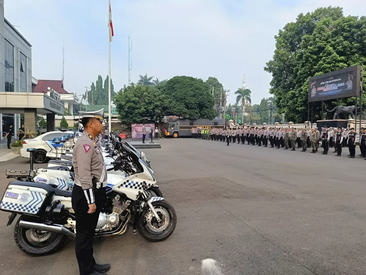 Jelang Pelantikan Prabowo-Gibran, Polres Bogor Bangun Pos Terpadu Pengamanan di Hambalang