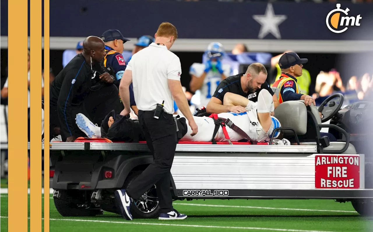 Aidan Hutchinson sufrió una escalofriante lesión en partido vs Cowboys