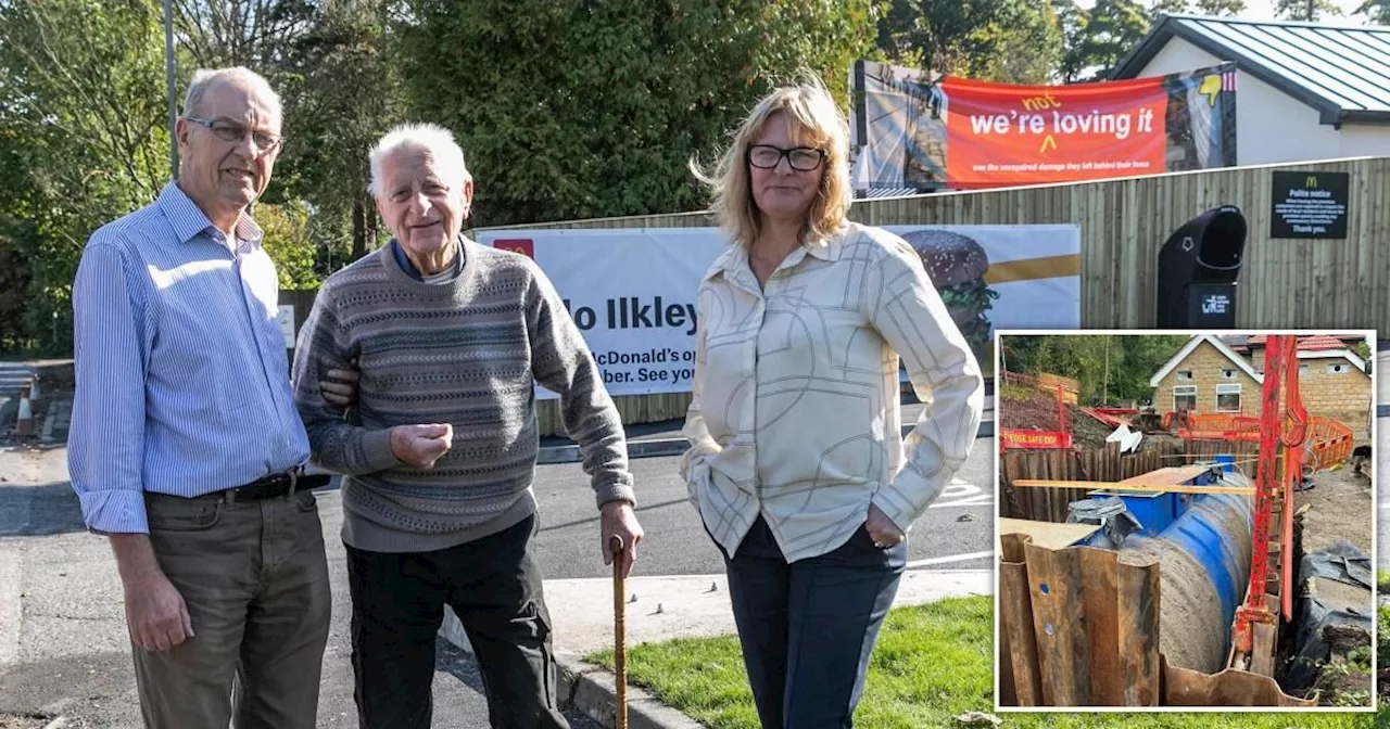 Woman forced to erect 'fortress' after McDonald's built next to her home