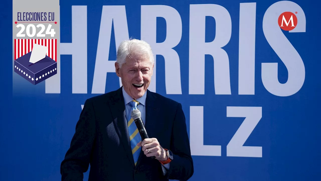 Bill Clinton hace campaña por Kamala Harris y lo confunden con Joe Biden