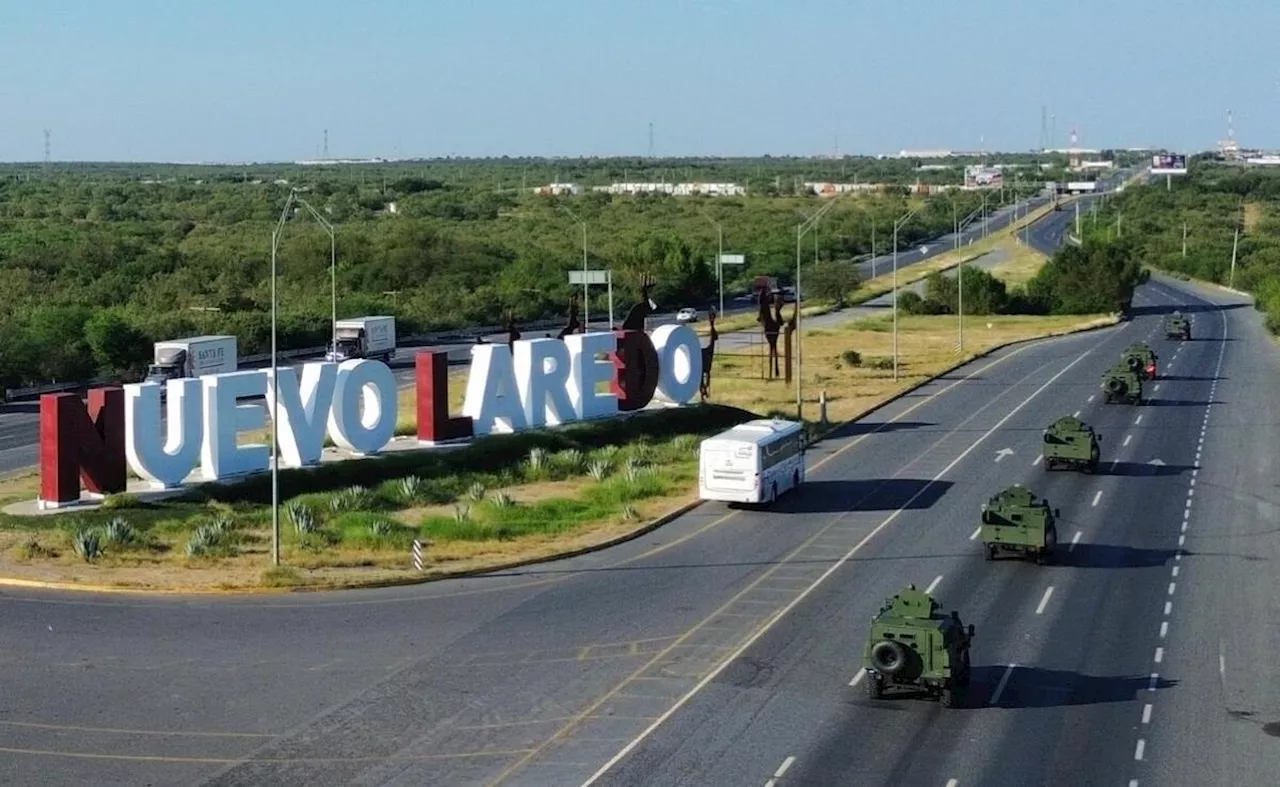 Refuerzan la seguridad en Nuevo Laredo con unidades blindadas del Ejército