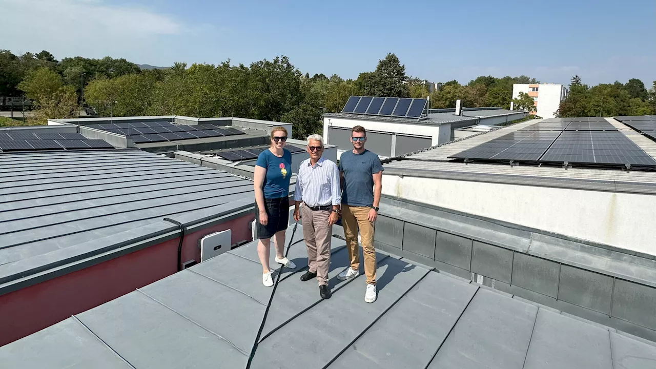 Photovoltaik auf Dach der Volksschule Südstadt ist einsatzbereit