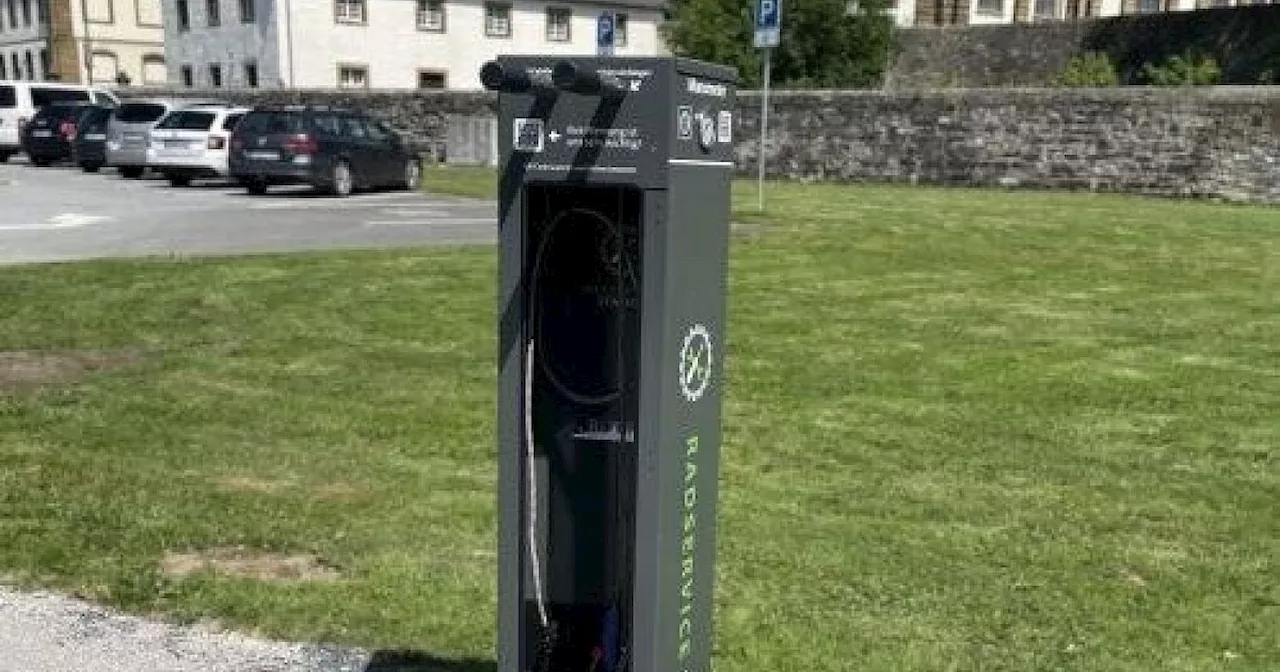 Radservicestation in den Bürener Almeauen schon wieder beschädigt