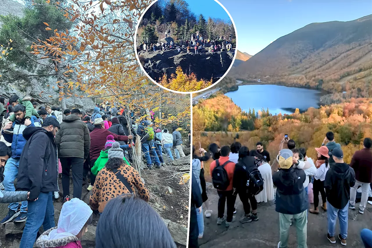 'Crazy tourists' are creating a fall foliage frenzy, locals gripe: 'THIS was dangerous'