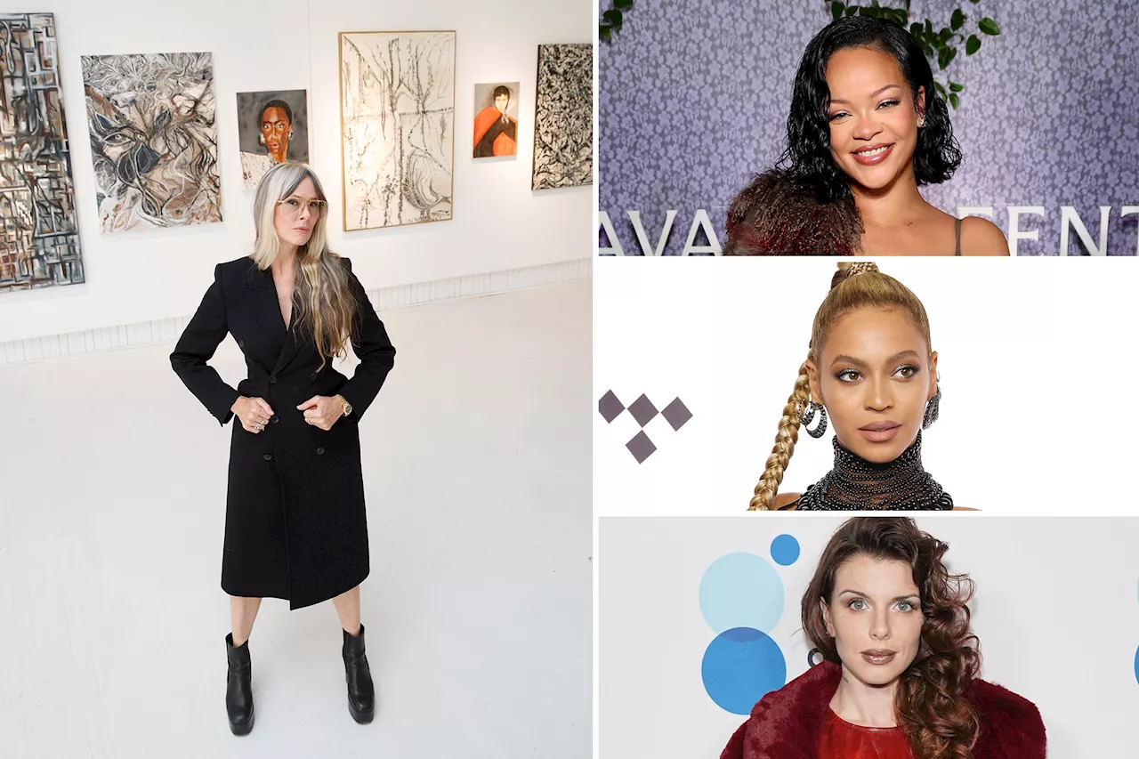 Dress designer loved by Beyoncé, Rihanna got naked to make paintings of stars like Julia Fox