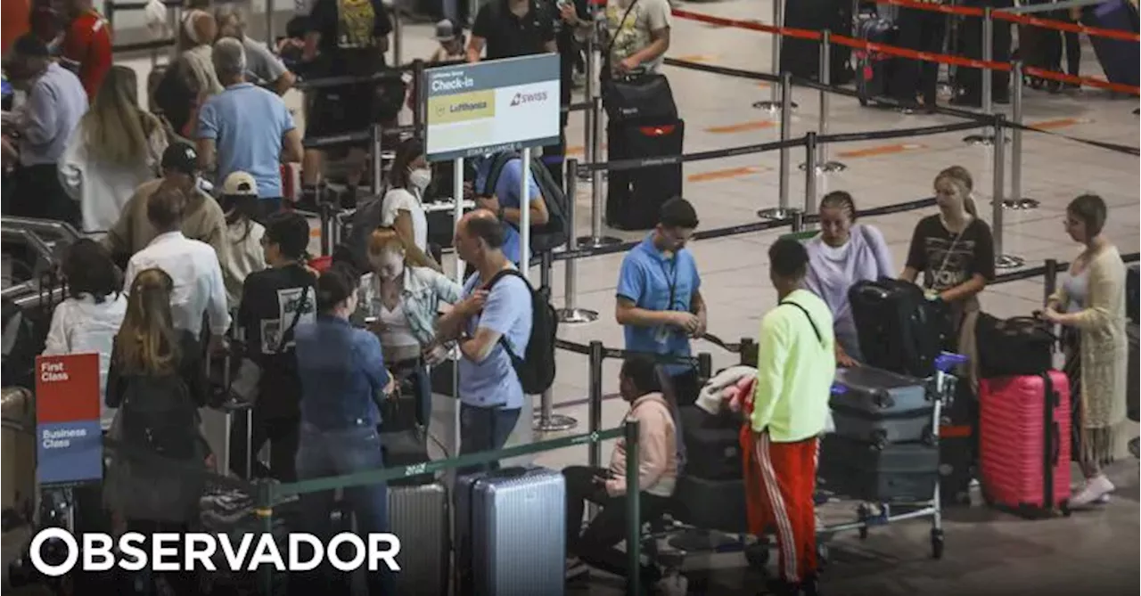 Passageiros nos aeroportos nacionais aumentam 4,5% até agosto para 47,496 milhões