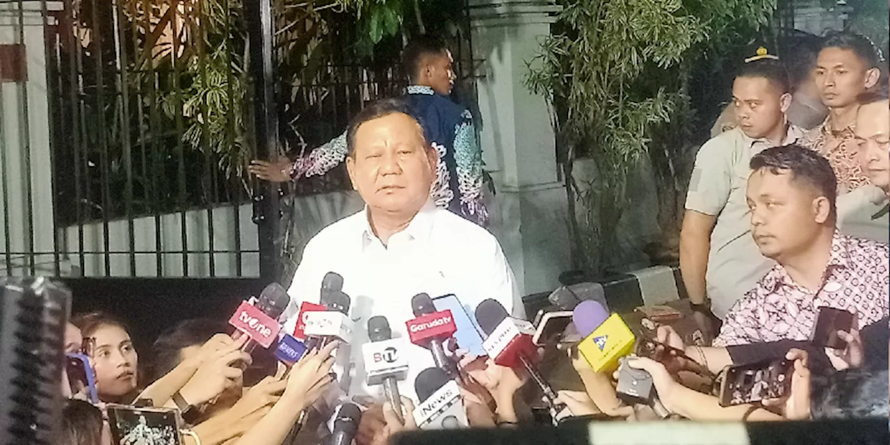 Panggil 49 Tokoh, Prabowo: Saya Hanya Mengonfirmasi Kesiapan Calon Menteri