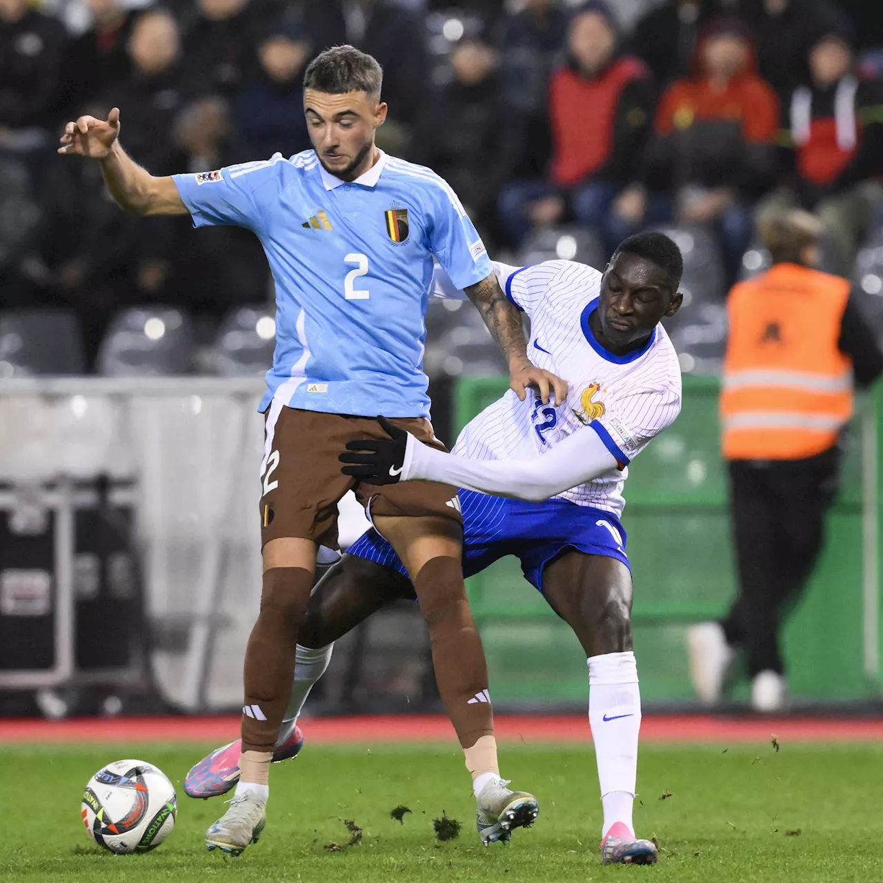 Ligue des Nations : la France s'impose 2-1 en Belgique malgré son infériorité numérique