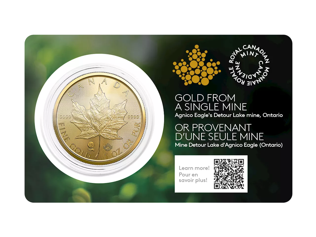 New maple leaf coin used gold from ‘proud northern miners’