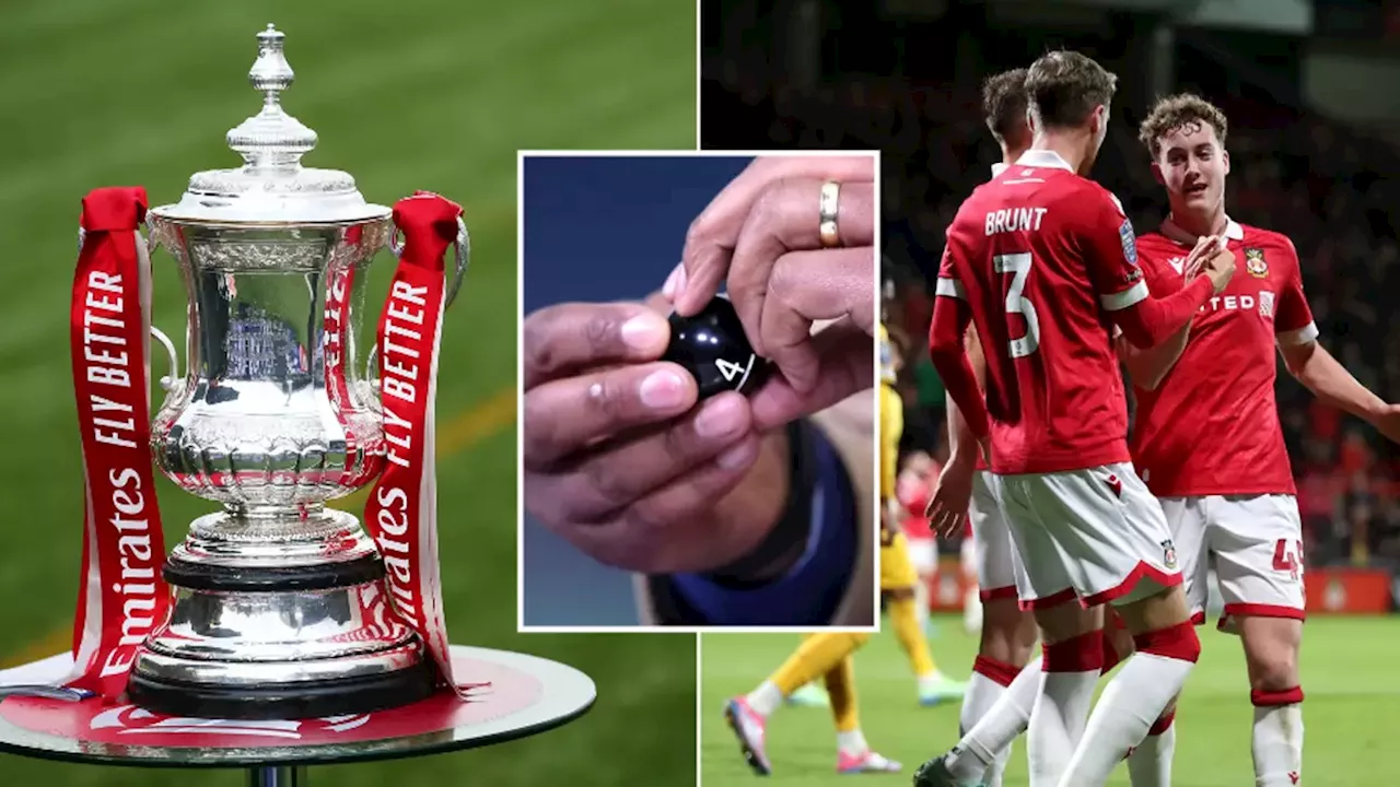 FA Cup first round draw: Wrexham handed return to old rivals as full draw revealed