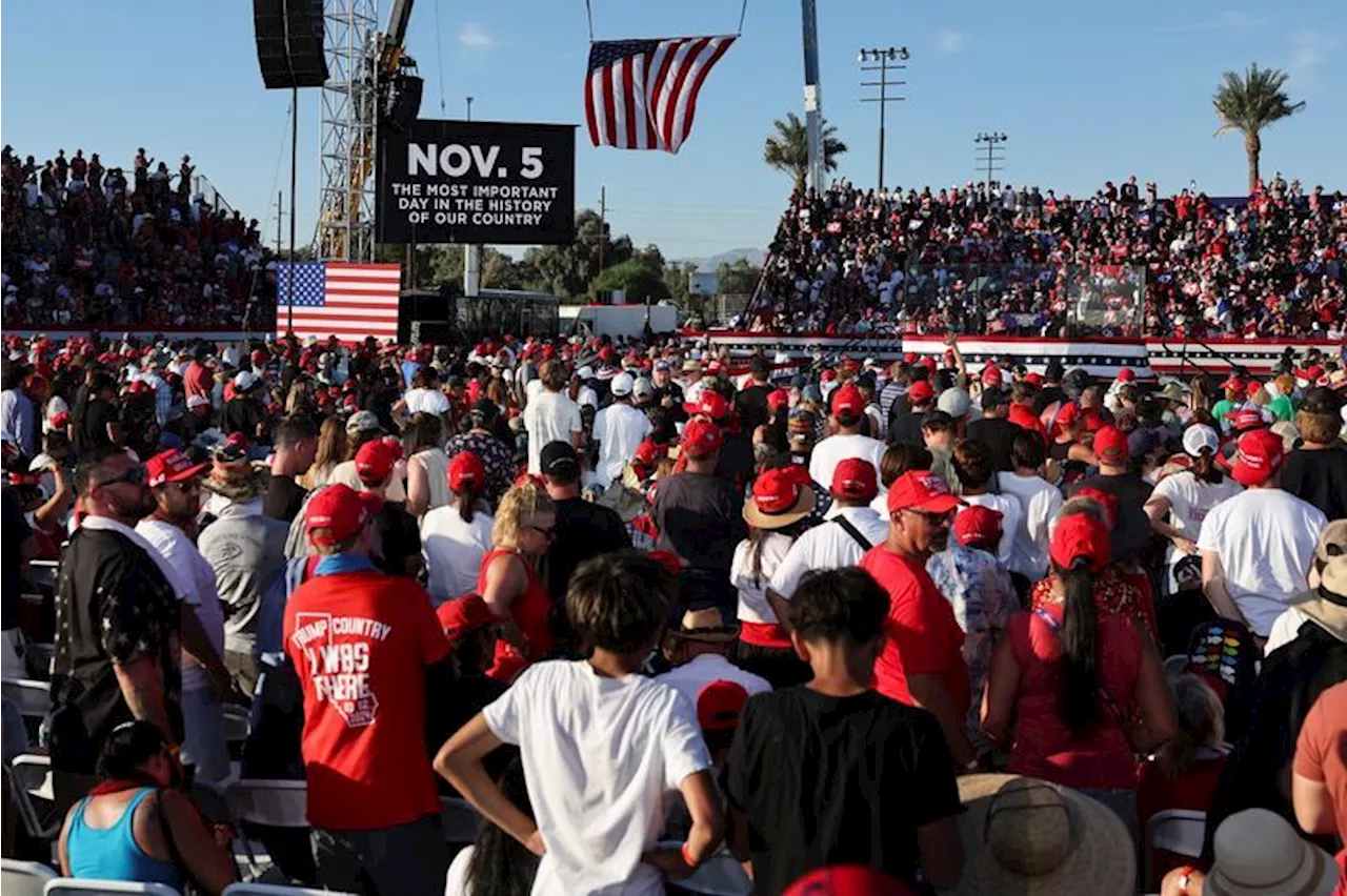 Man arrested near Trump rally in California faces gun charges