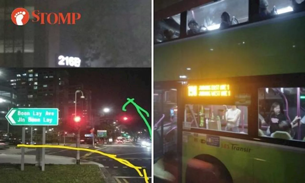 SBS Transit bus takes wrong route and misses several bus stops in Boon Lay, driver disciplined