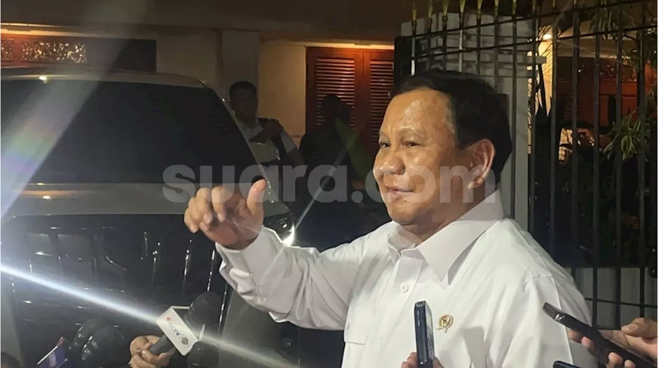 Prabowo Apresiasi Ketum Partai yang Mengajukan Tokoh Profesional Sebagai Calon Menteri