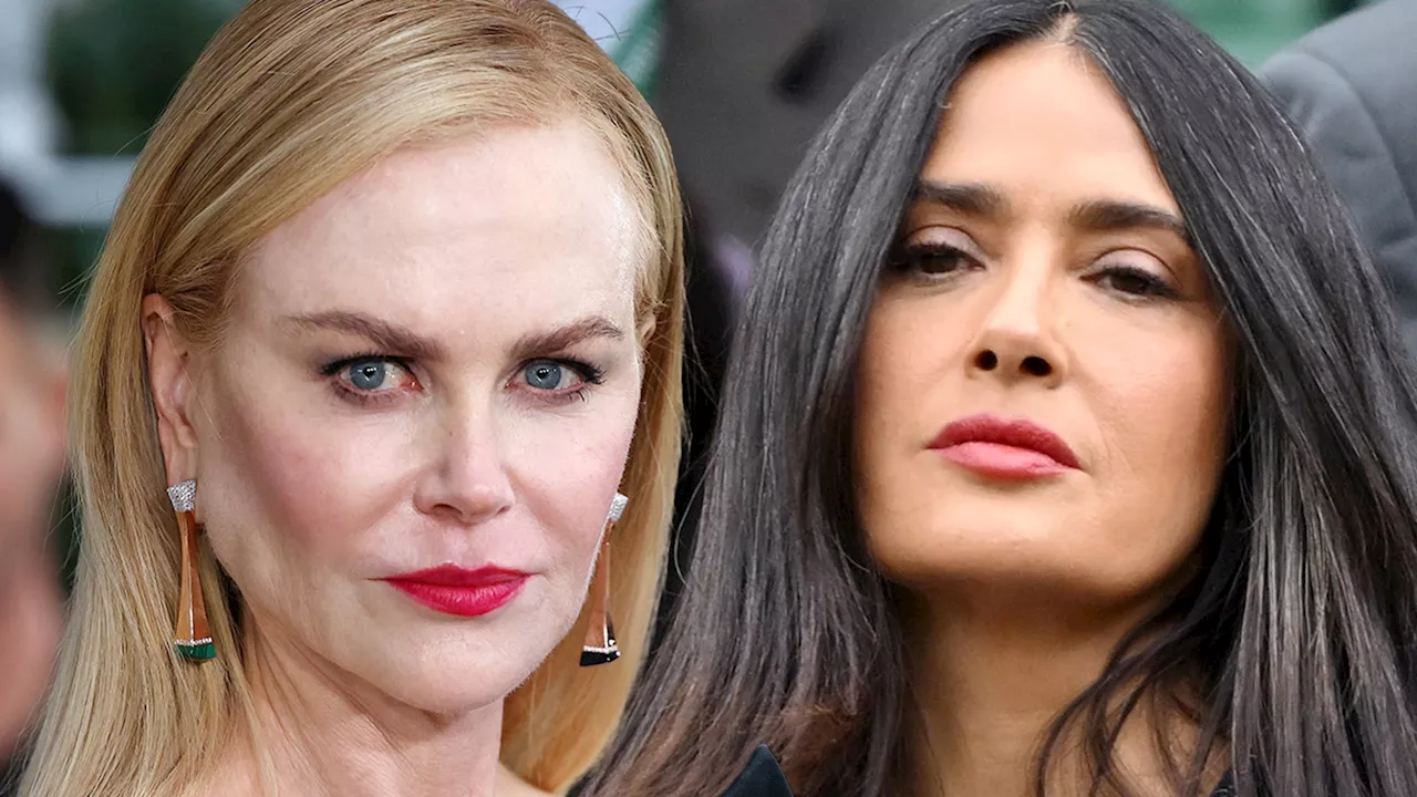 Nicole Kidman and Salma Hayek Exchange Words on Video at Balenciaga Show