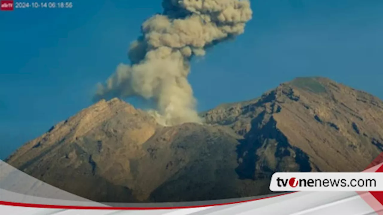 Gunung Semeru 2 Kali Erupsi, Tinggi Kolom Abu Capai 600 Meter